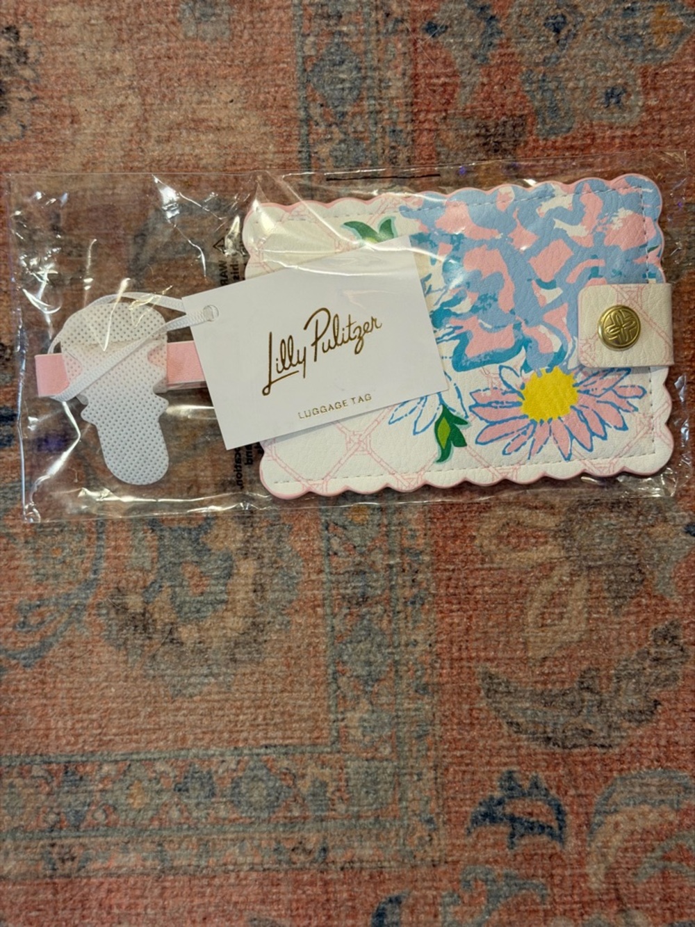 Brand New Lilly Pulitzer Baggage Tag in Multi Lilly Garden Home - Picture 3 of 7